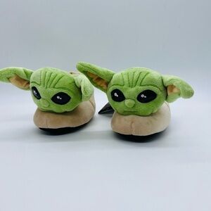 DISNEY BABY YODA The Mandalorian HOUSE SHOES SIZE 3-4 NWT